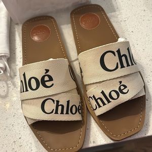 Chloe woody sandals size 39 in good preowned condition in box with dust bags